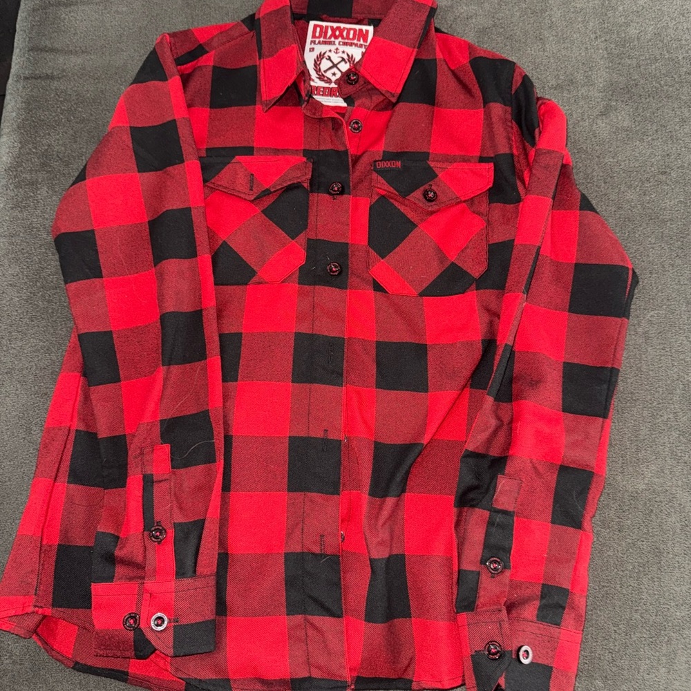 DIXXON Redrum Checkered Flannel Shirt